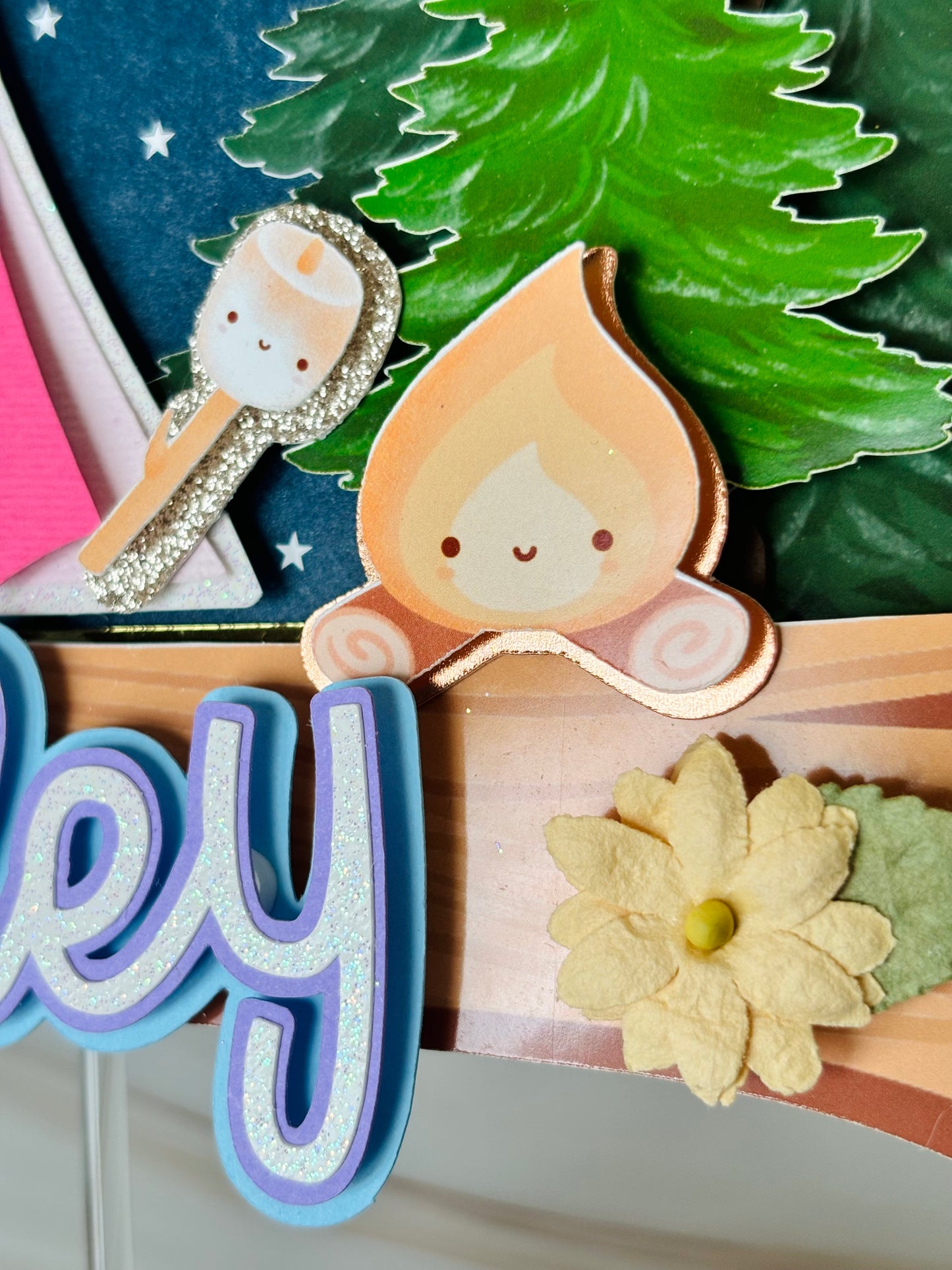 S’more Fun Camp Cake Topper