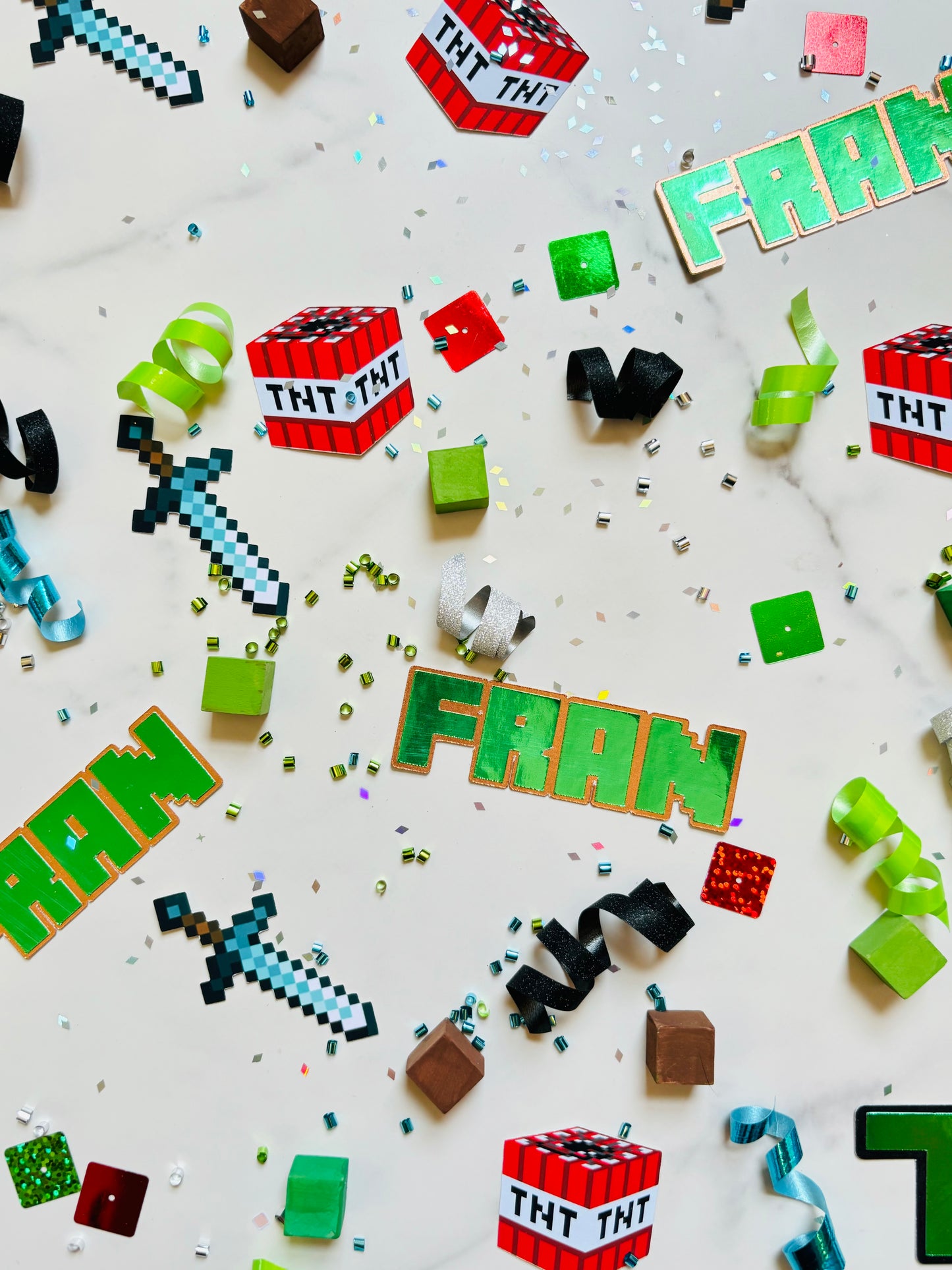 Miner Party Confetti *Personalized*