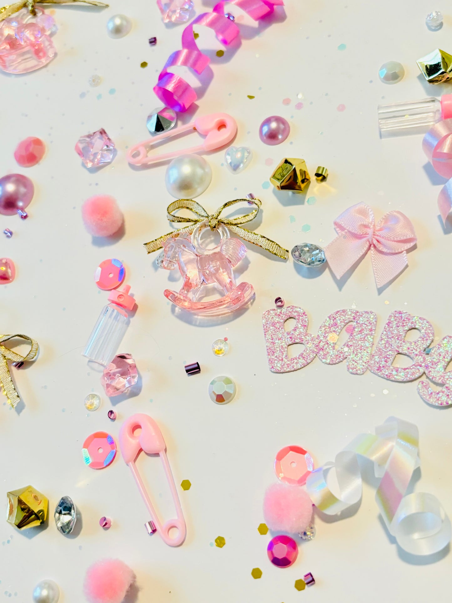 Classic Girly Baby Shower Confetti *Personalized*