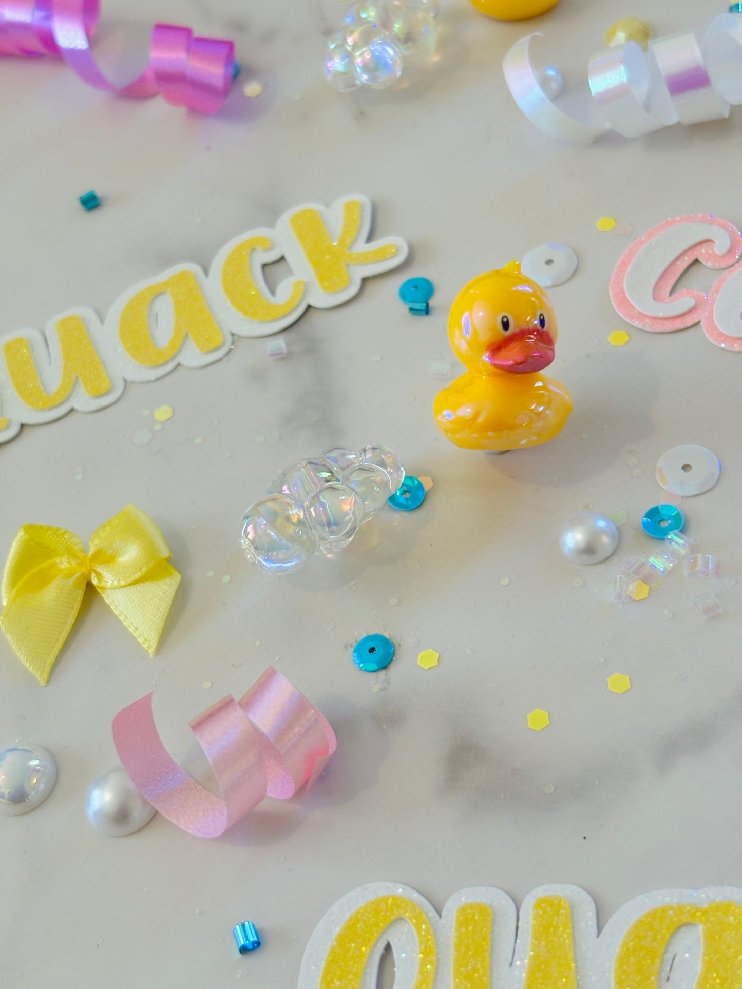Rubber Ducky Table Scatter Confetti (Girl)*Personalized*