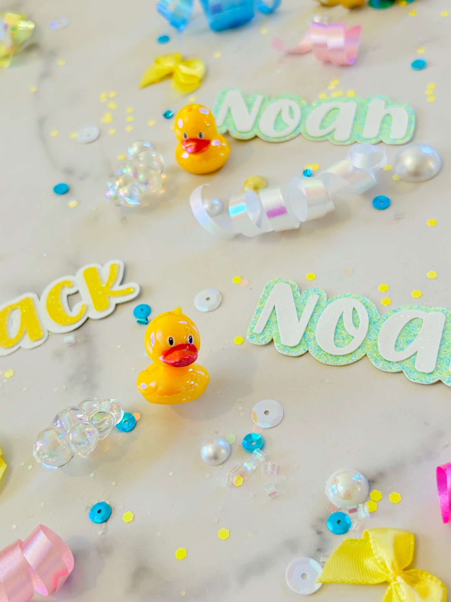 Rubber Ducky Table Scatter Confetti (Boy) *Personalized*