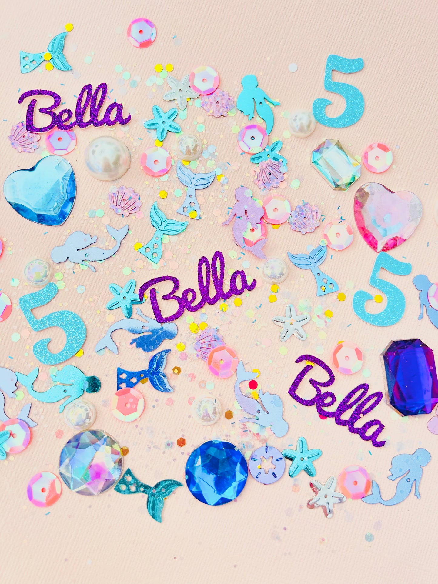 Mermaid Party Table Confetti *Personalized*