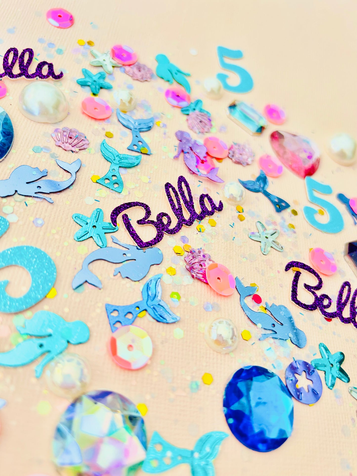 Mermaid Party Table Confetti *Personalized*