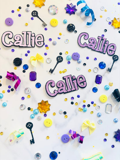 Button Eyed Girl Confetti *Personalized*