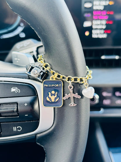 Wanderlust Traveler Car Charm