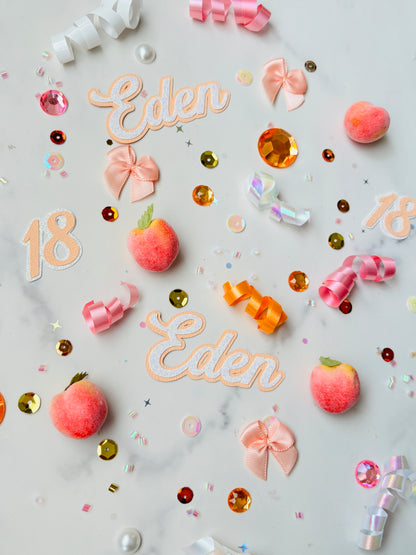 Peachy Sweet Confetti *Personalized*