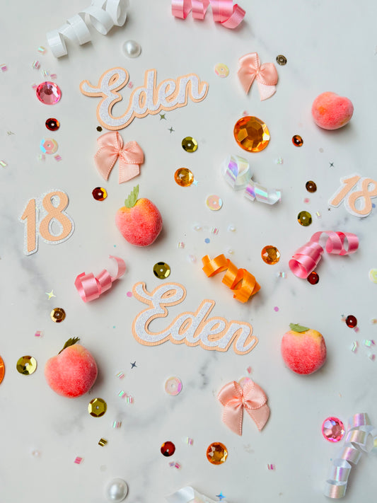 Peachy Sweet Confetti *Personalized*