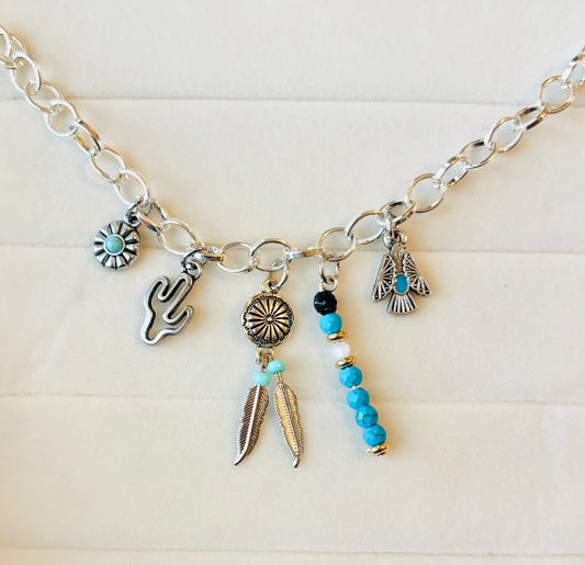 Native American Turquoise Car Charm