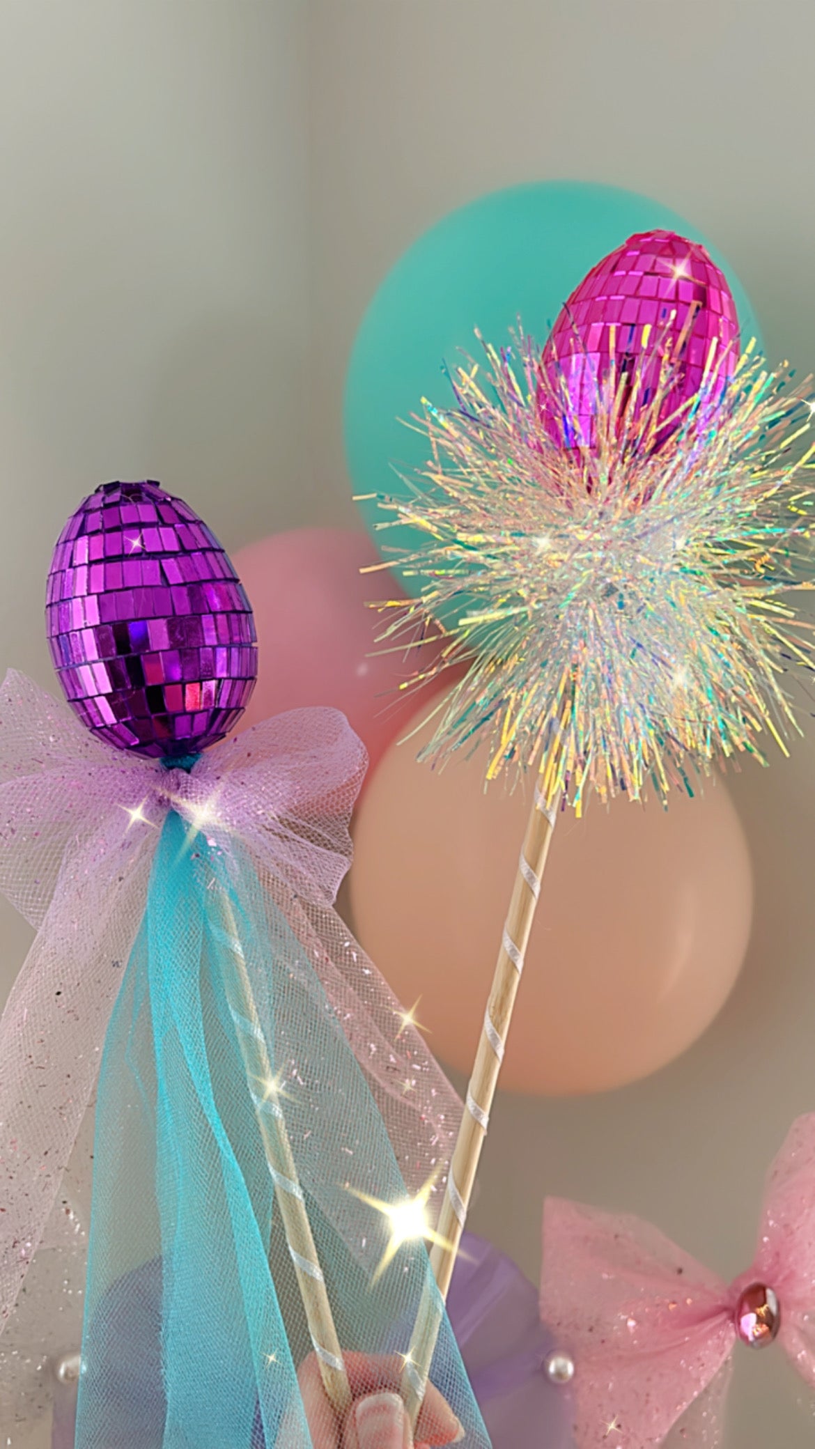 Disco Easter Egg Wands