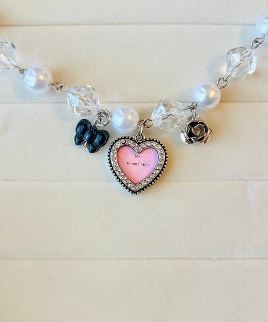 Pearl & Gem Photo Car Charm