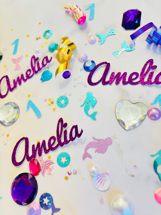 Mermaid Party Table Confetti *Personalized*