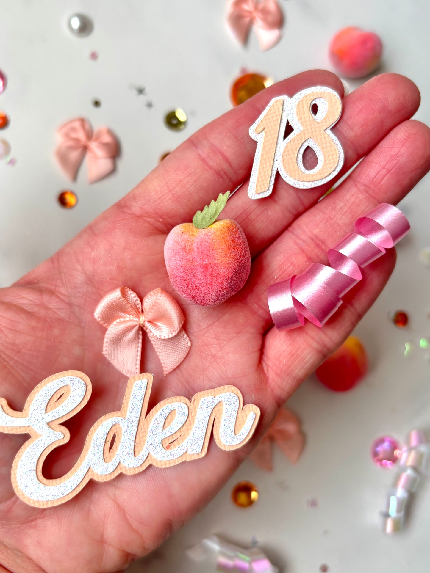 Peachy Sweet Confetti *Personalized*