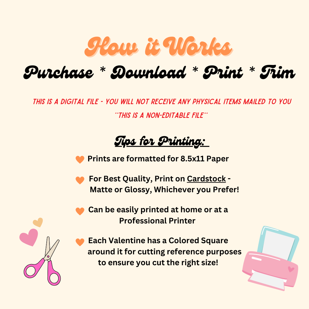 Girly Squatch Printable Valentine Cards