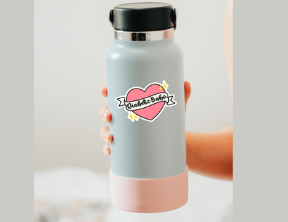 Diabetic Babe Sticker *Sparkly*