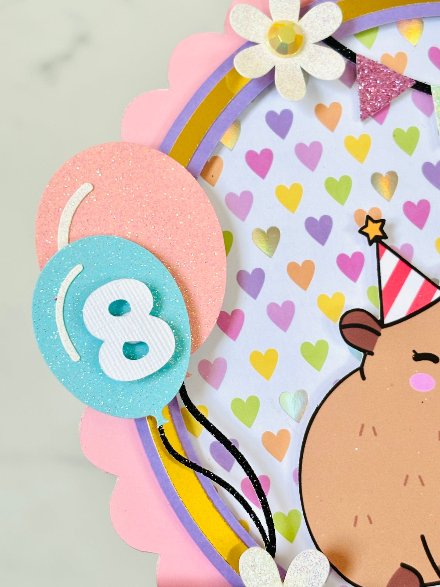 Capybara Birthday Cake Topper