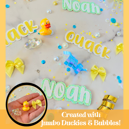 Rubber Ducky Table Scatter Confetti (Boy) *Personalized*