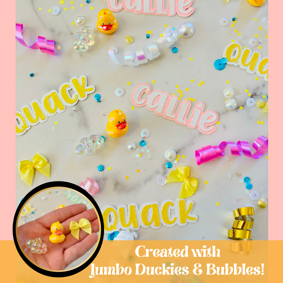 Rubber Ducky Table Scatter Confetti (Girl)*Personalized*