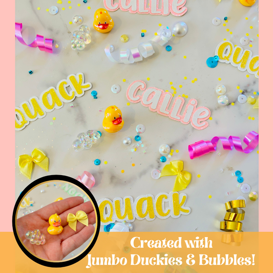 Rubber Ducky Table Scatter Confetti (Girl)*Personalized*