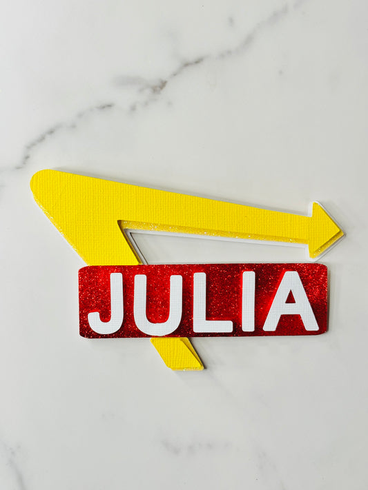 Socal Cheeseburger Cake Topper