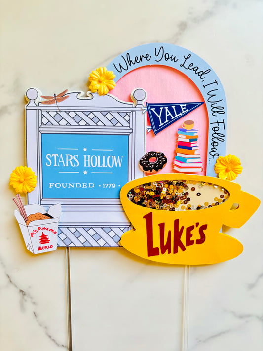 Autumn Girl Cake Topper