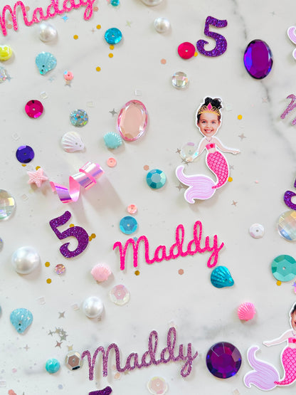 Custom Mermaid Photo Confetti