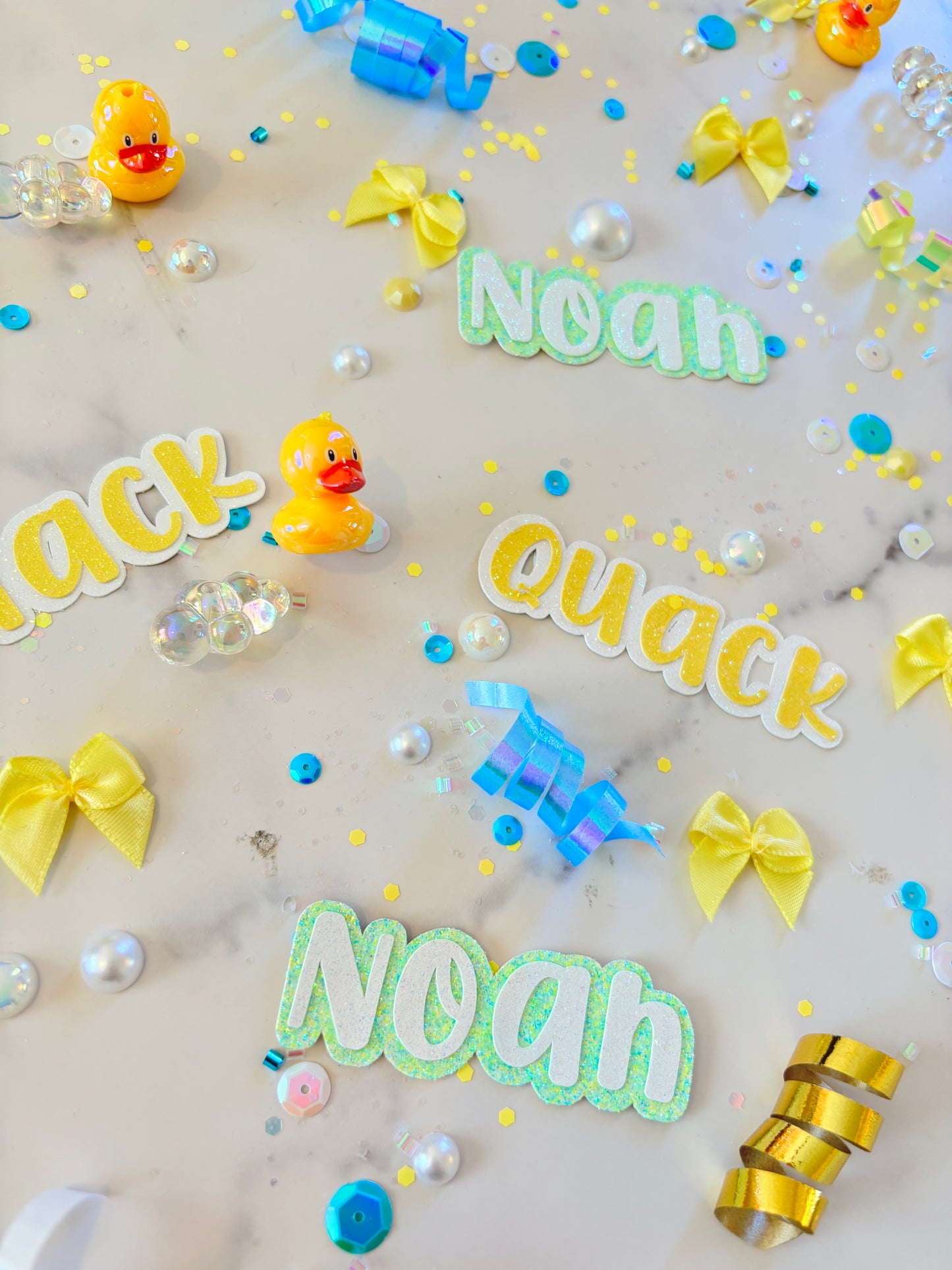Rubber Ducky Table Scatter Confetti (Boy) *Personalized*