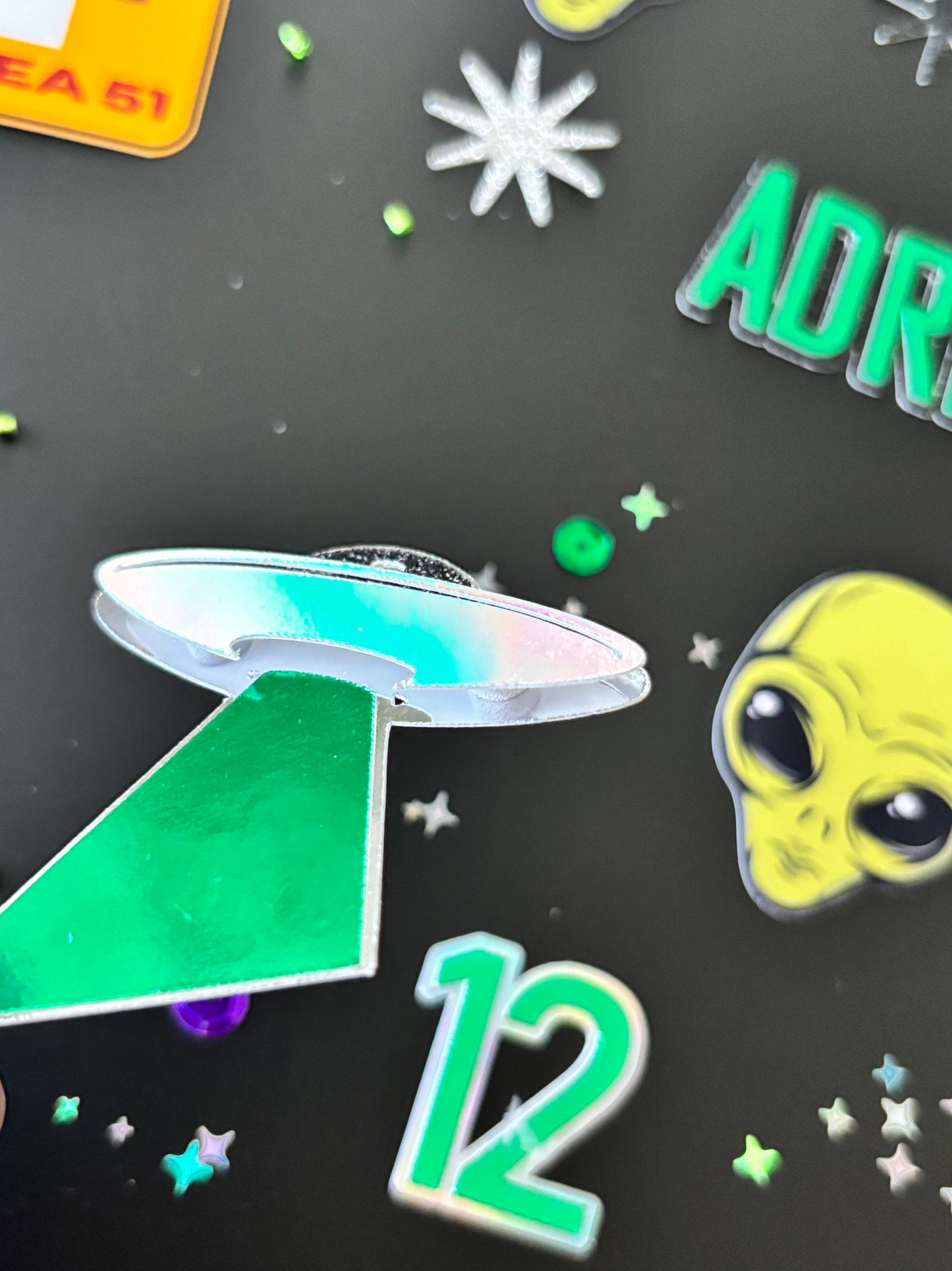 Alien UFO Table Confetti *Personalized*
