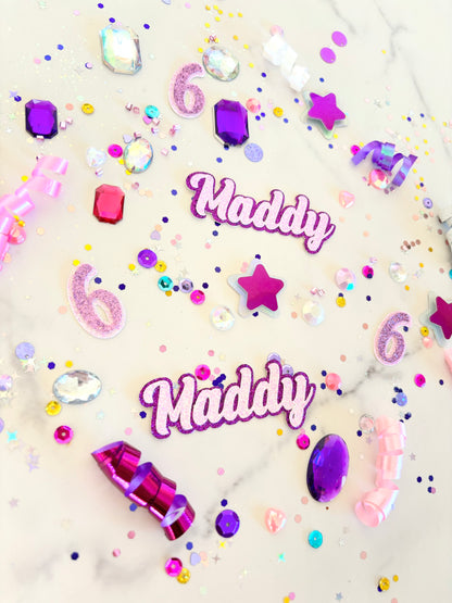 Girly Pop Party Confetti *Personalized*