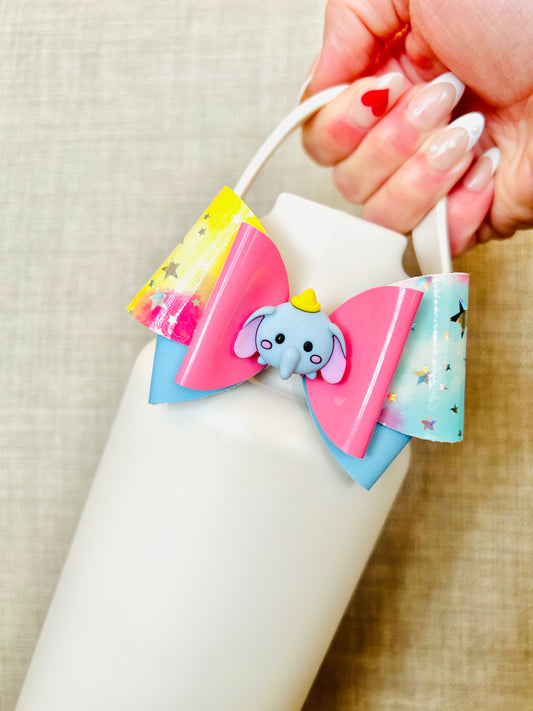 Circus Elephant Glam Cup Bow