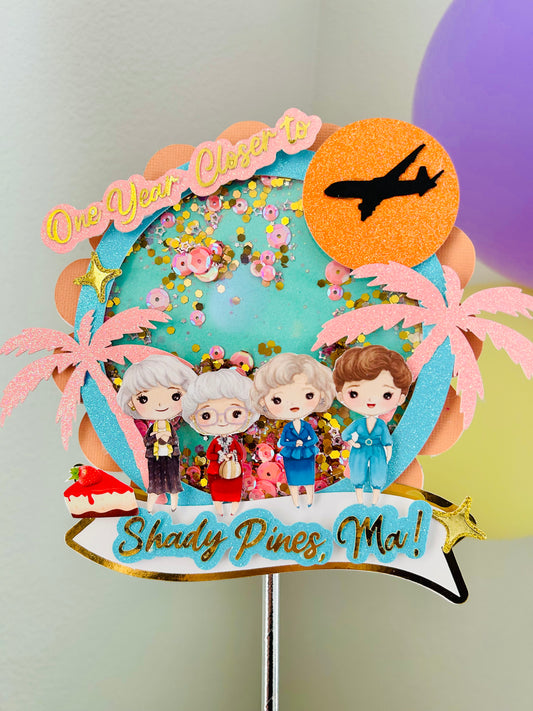 Golden Cake Topper