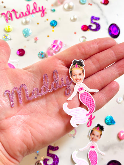 Custom Mermaid Photo Confetti