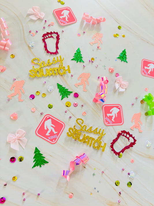 Sassy Squatch Party Table Confetti