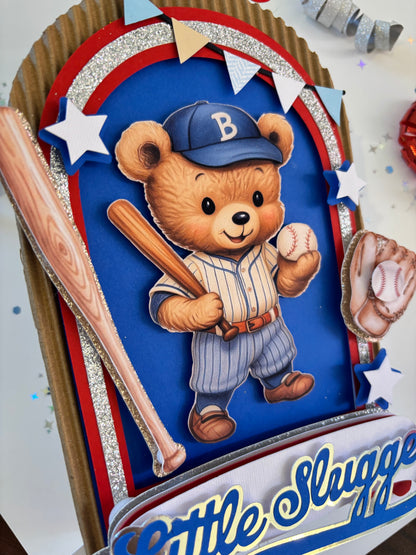 Little Slugger Baby Shower Cake Topper