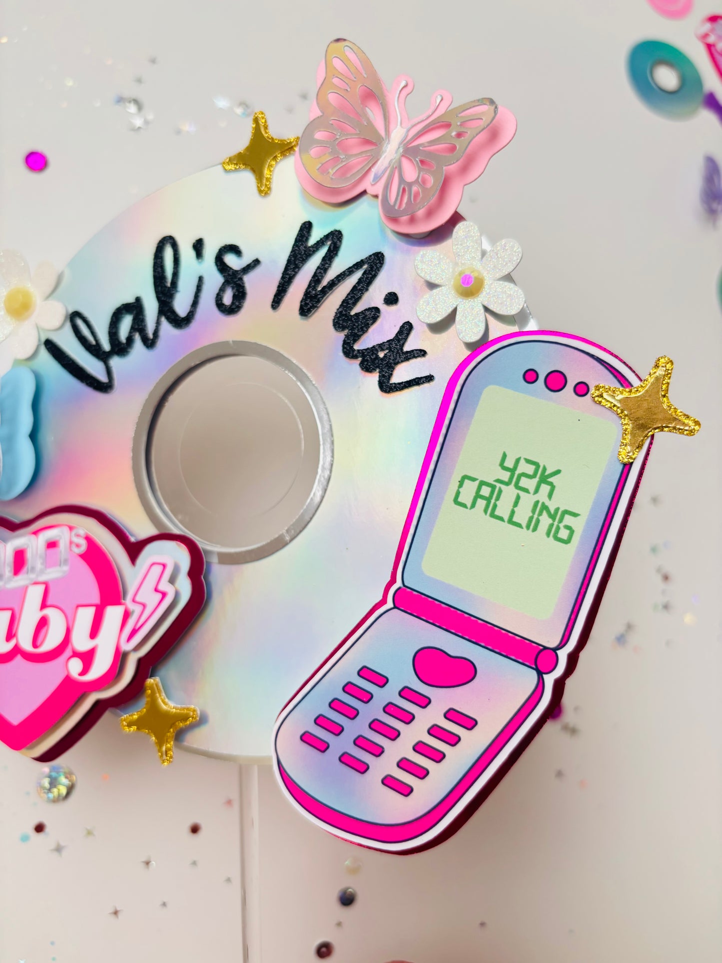 2000's Baby CD Cake Topper