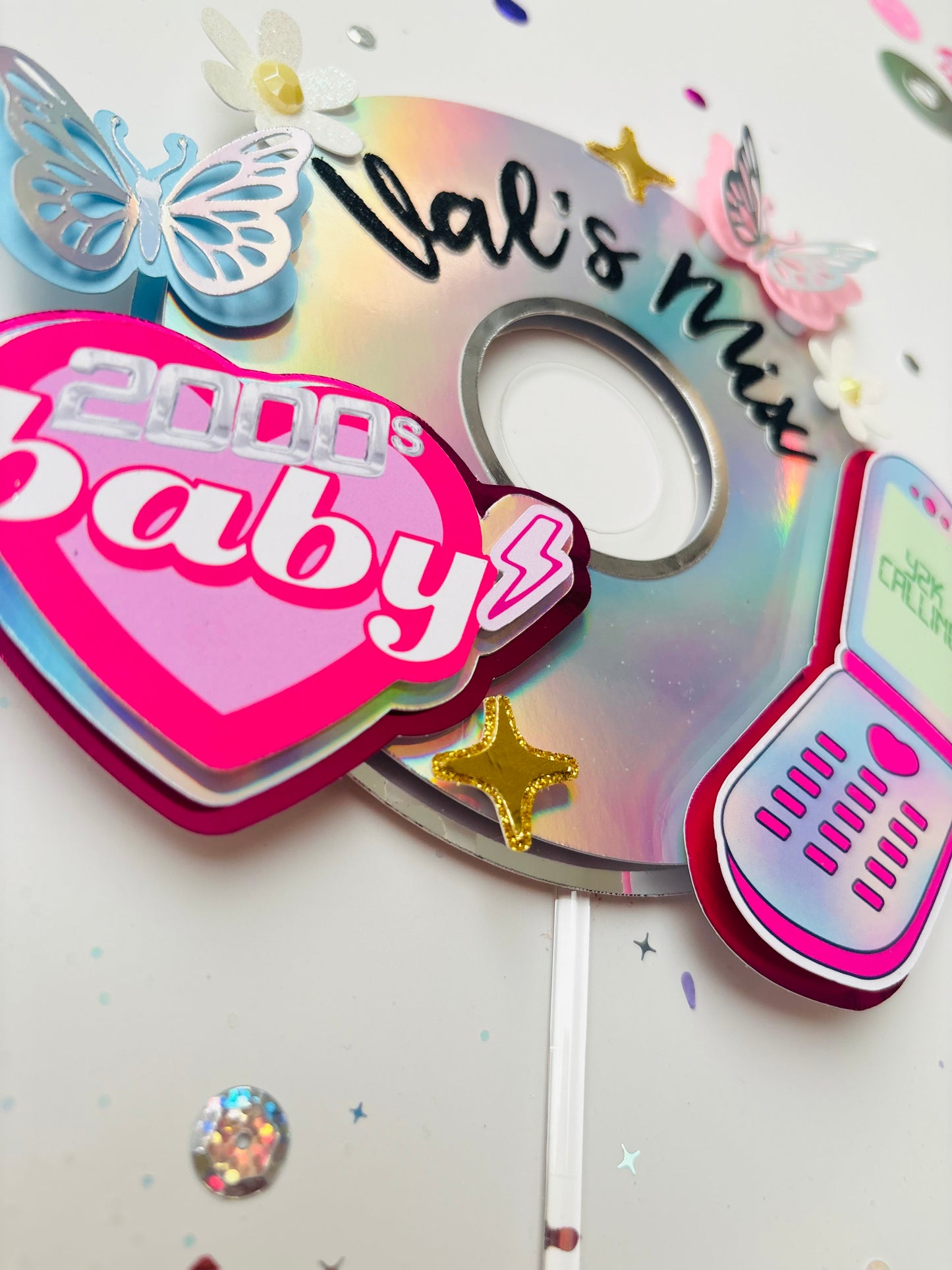 2000's Baby CD Cake Topper