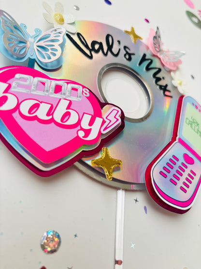2000's Baby CD Cake Topper