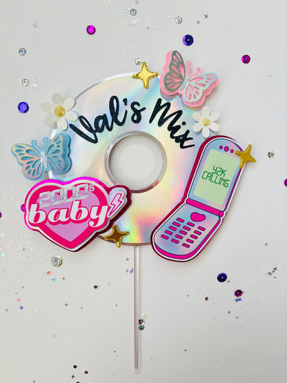 2000's Baby CD Cake Topper