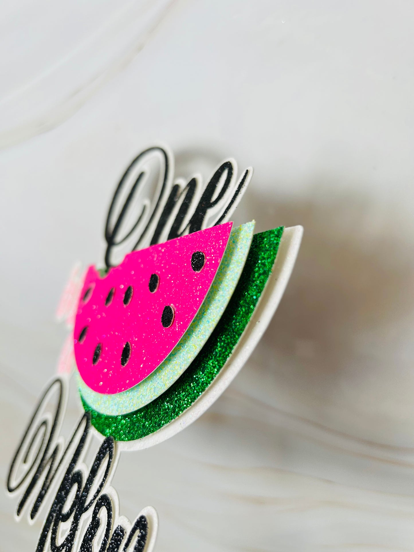 One in a Melon - Watermelon Cake Topper