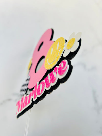 Happy Smiley Cake Topper *Personalized*