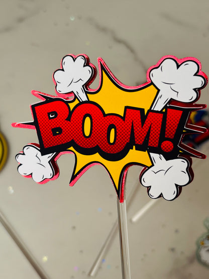 Comic Book Super Hero Cake Toppers