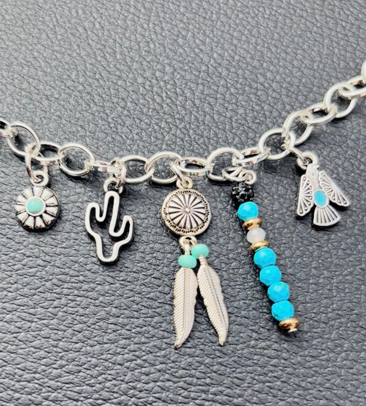 Native American Turquoise Car Charm