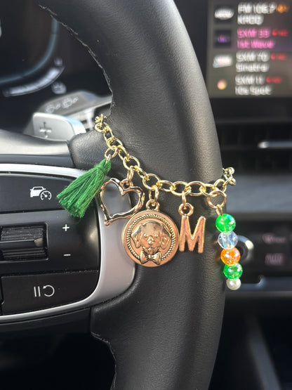 *Personalized* Puppy Lover Car Charm