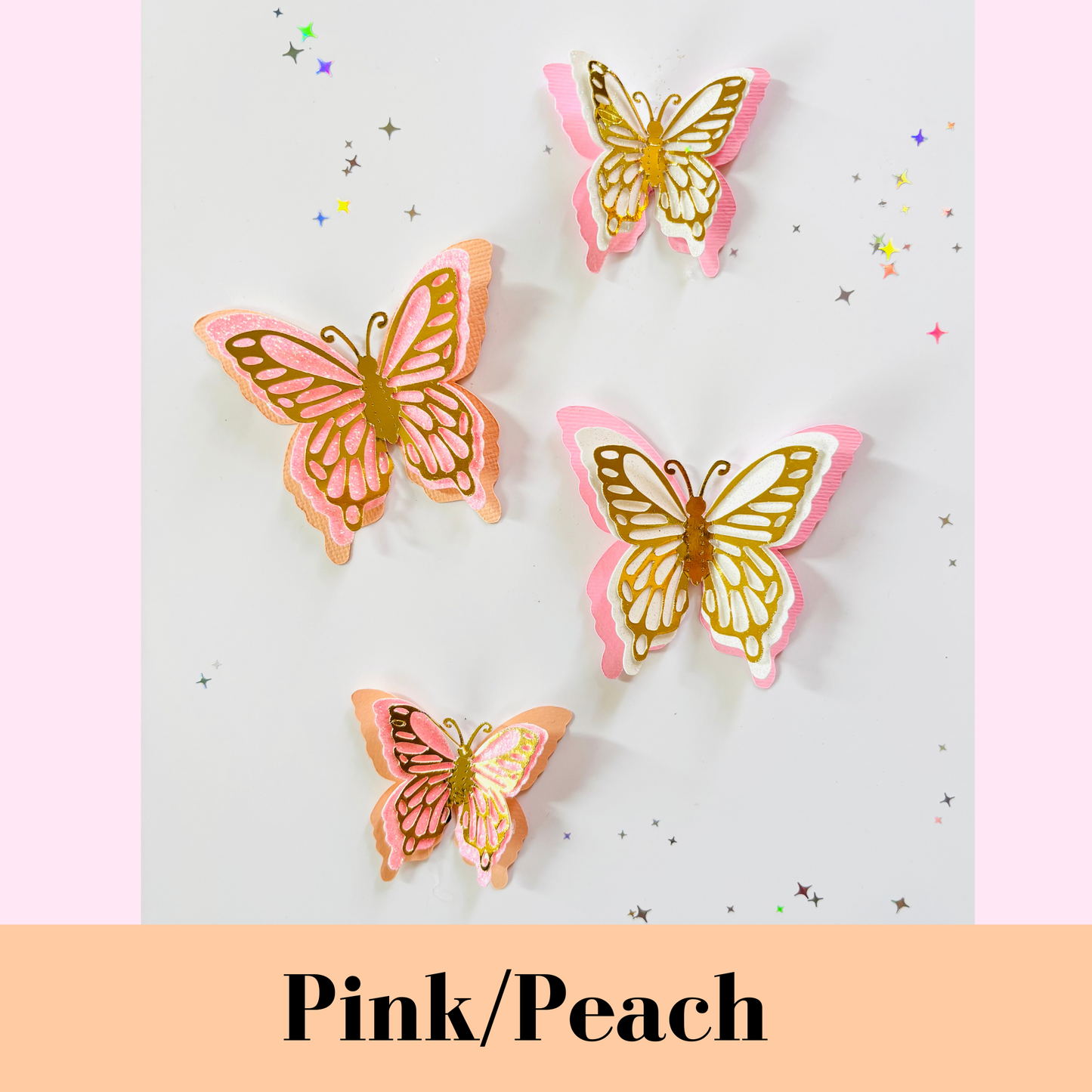Lavender Handmade 3D Butterfly Cake Charms/Cupcake Toppers