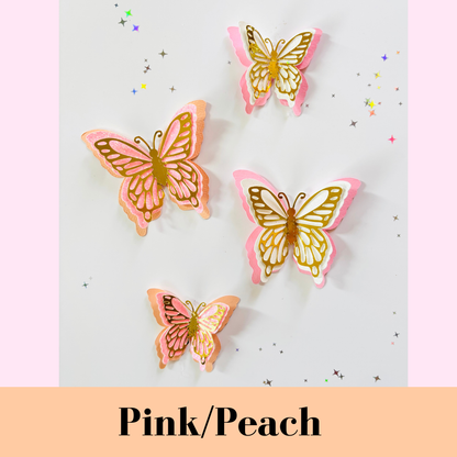 Lavender Handmade 3D Butterfly Cake Charms/Cupcake Toppers