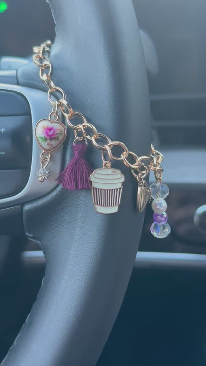 Coffee Lover Car Charm