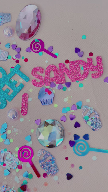 Personalized Sweets Party Table Confetti