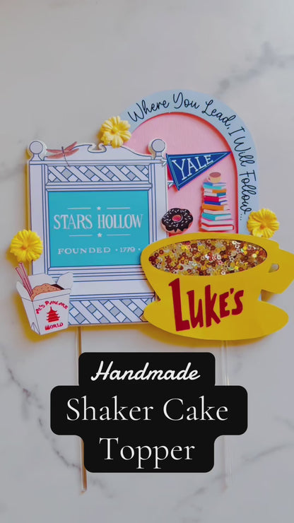 Autumn Girl Cake Topper