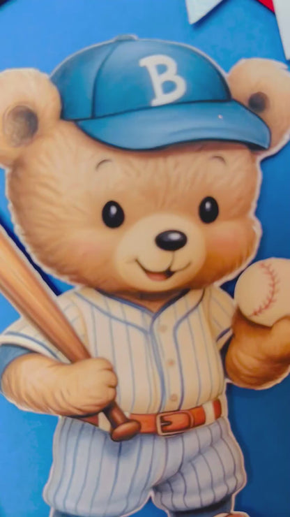 Little Slugger Baby Shower Cake Topper