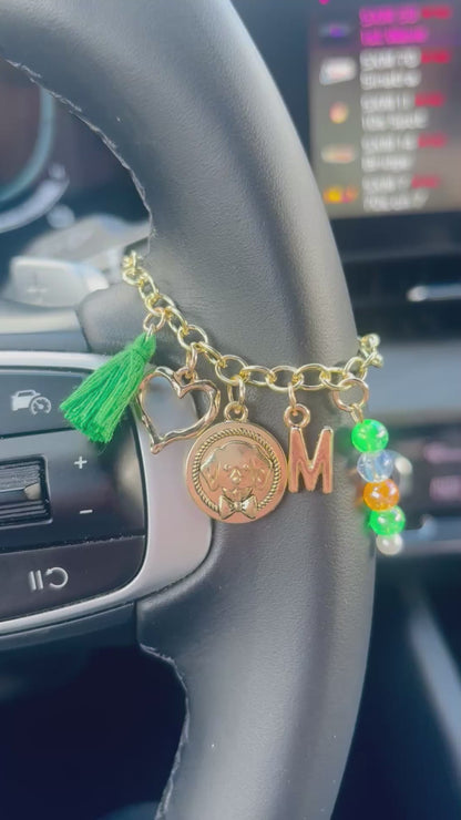 *Personalized* Puppy Lover Car Charm