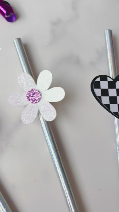Preppy Smiley Party Straws